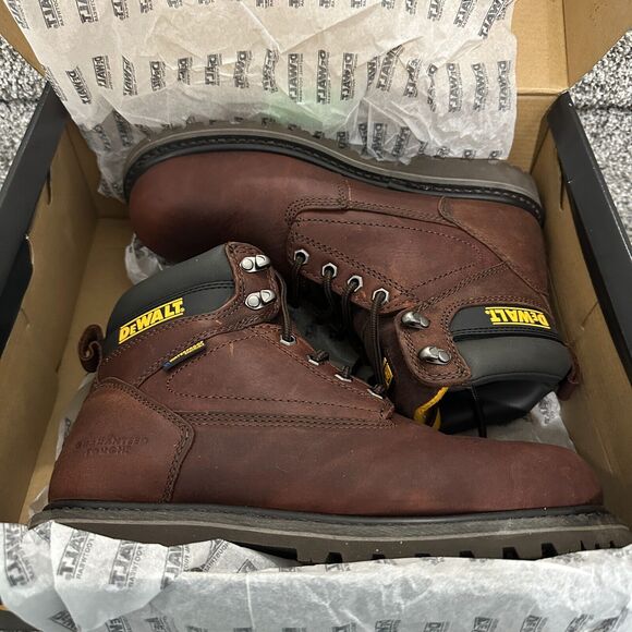 DEWALT Axle Waterproof 6" Work Boots, Soft Toe, Walnut Pitstop, Size 8 DXWP99003 - Picture 2 of 14